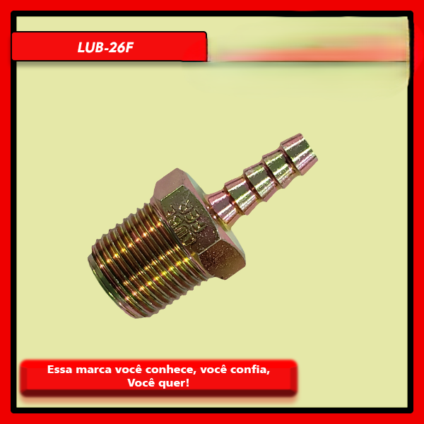 ESPIGAO.FIXO MACHO ROSCA 3/4X1/4 ACO-LUBEFER