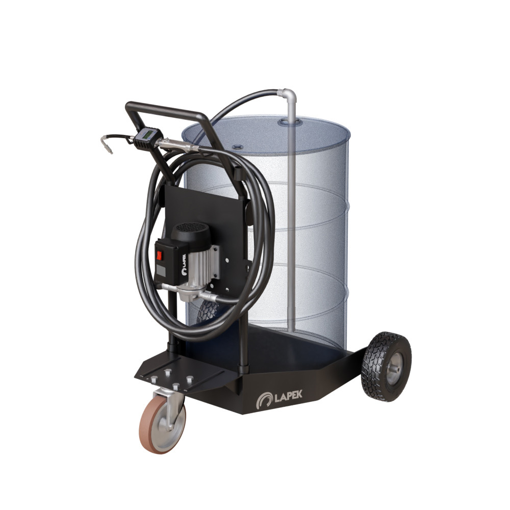 LPK-9122-MD – Unidade Móvel Elétrica com Medidor Digital para Óleo Lubrificante LAPEK 10m de Mangueira Ø 1/2 Pol 25 L/min